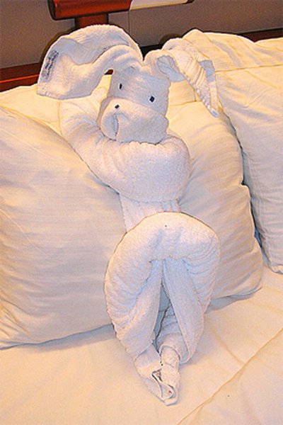 Фигурки из полотенец в отелях