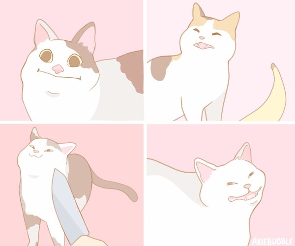 Кот Мем арт