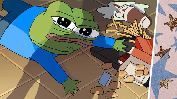 Жабка Пепе упала