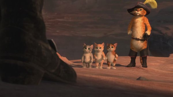 Шрек 3 кот в сапогах