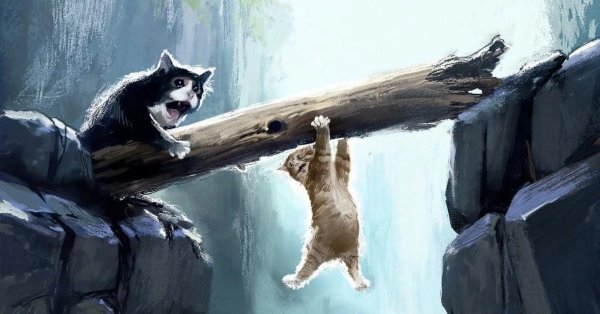 Кот Мем арт