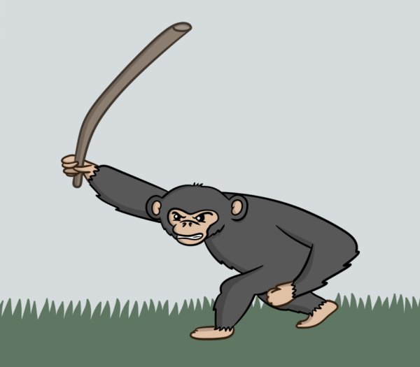 Обезьяна с палкой