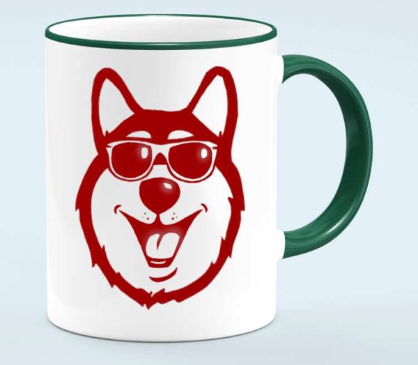 Кружка хаски. Собаки.