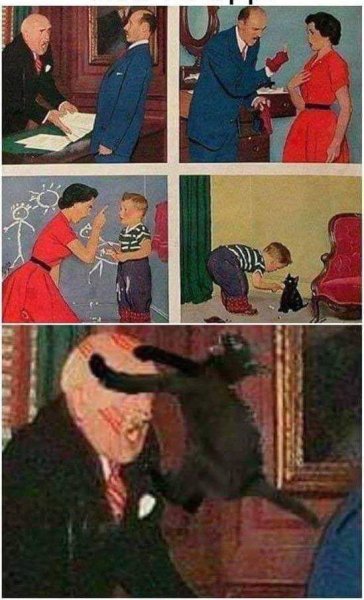 Кот повесился Мем