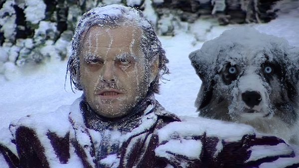 Джек Николсон сияние в снегу