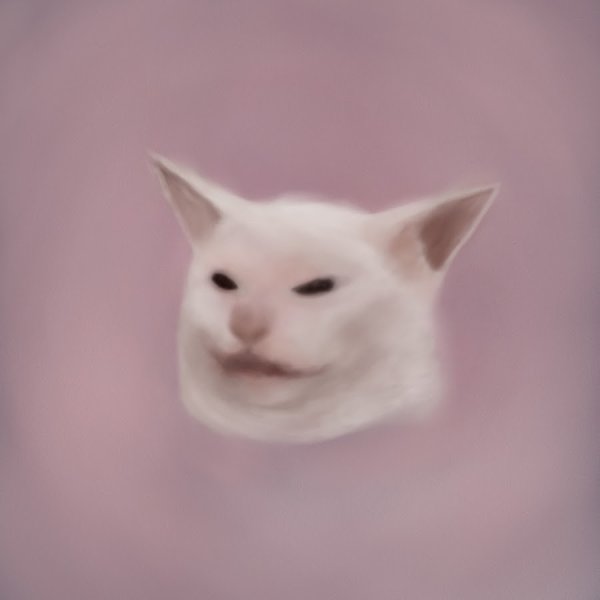 Белый кот Мем