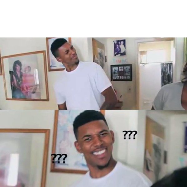 Негр с вопросительнымизнакаими