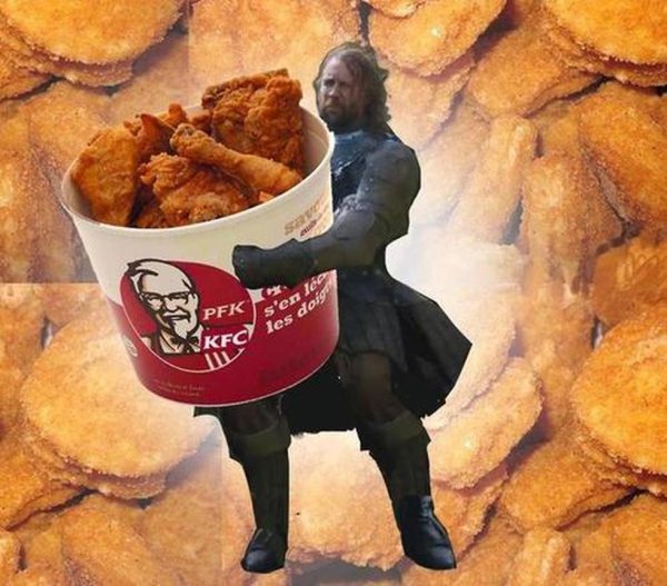 Мем про КФС И курицу