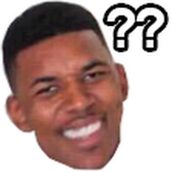 Негр с вопросительными знаками