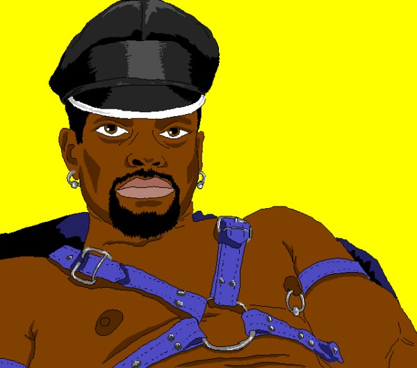 Негр в фуражке