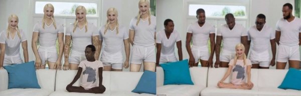 Piper Perry 5 чёрных 1 белая