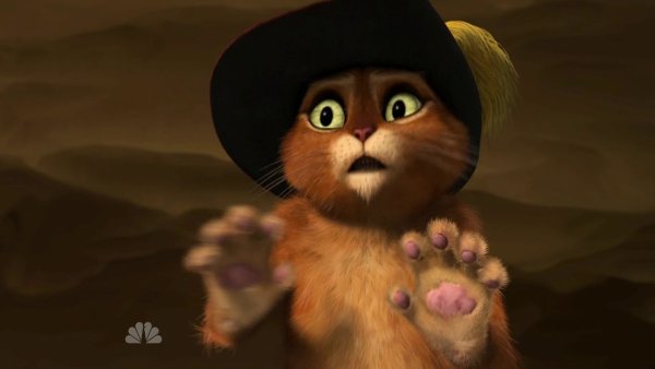 Шрек 3 кот в сапогах