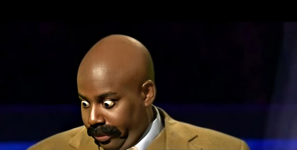 Удивлённый негр