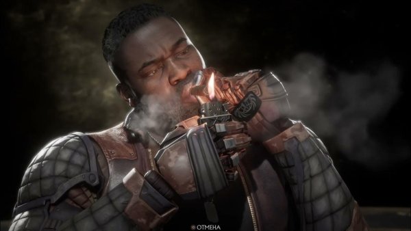 Джекс МК 11 курит сигарету