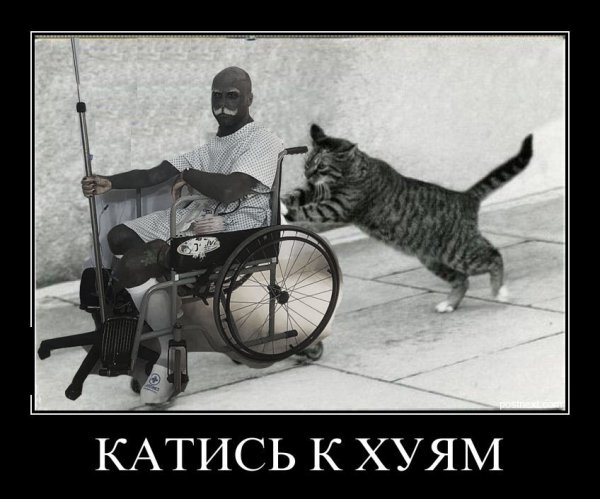 Демотиватор катись к хуям