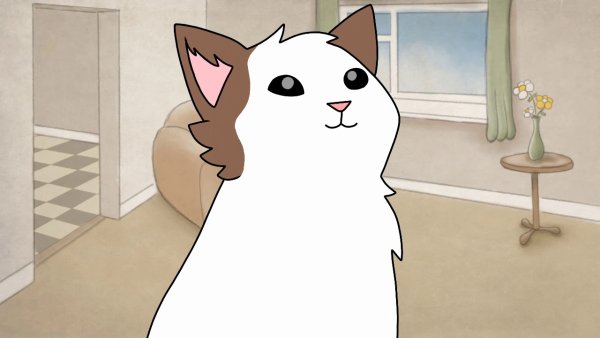 Кот открывает рот Мем