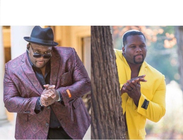 Мем негр в желтом пиджаке