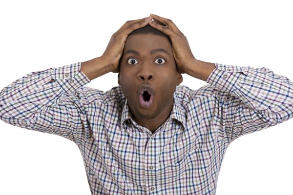 Человек удивляется