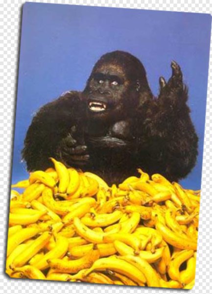 Горилла с бананом