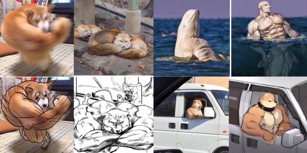 Собака с бицепсами