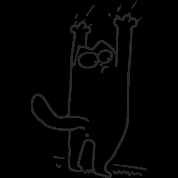 Наклейка кот Саймона