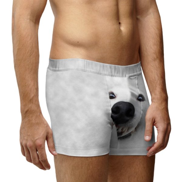 Трусы с принтом собаки