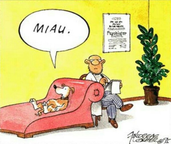 Психолог и клиент карикатура