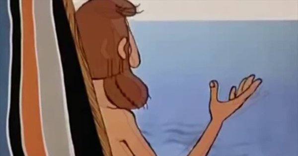 Простоквашино папа дяди Федора на пляже