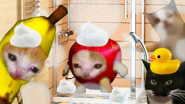 Кот банан Happy Happy Happy