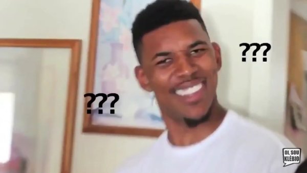 Негр со знаками вопроса