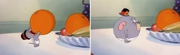 Джерри проглотил апельсин