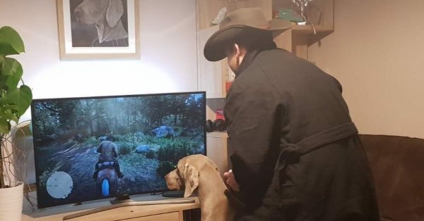 Отец и кот Мем