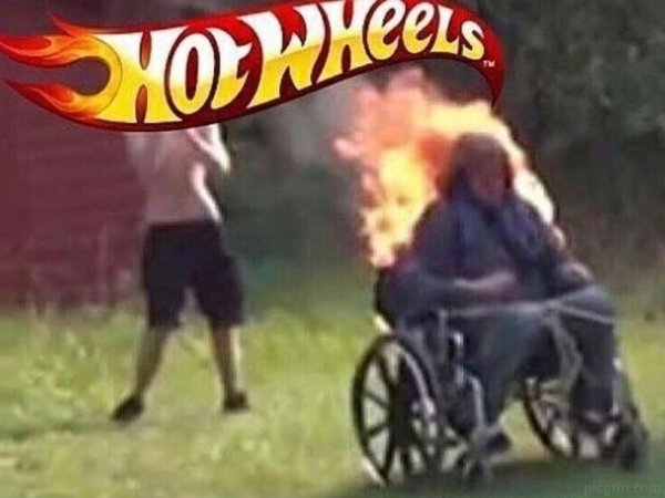 Hot Wheels Мем с инвалидом