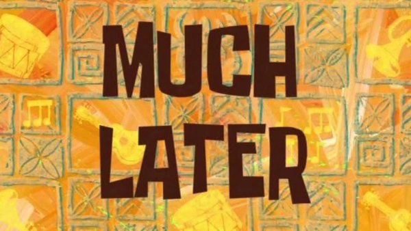 Пять часов спустя Спанч Боб