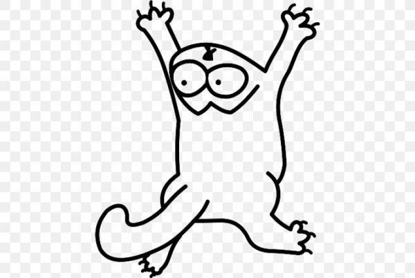 Наклейка кот Саймона