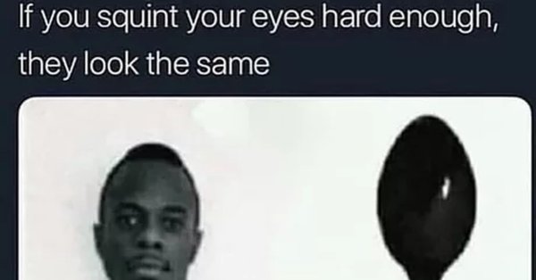 Мем негр и черная ложка