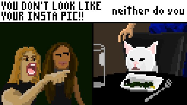 Пиксельные арты мемов