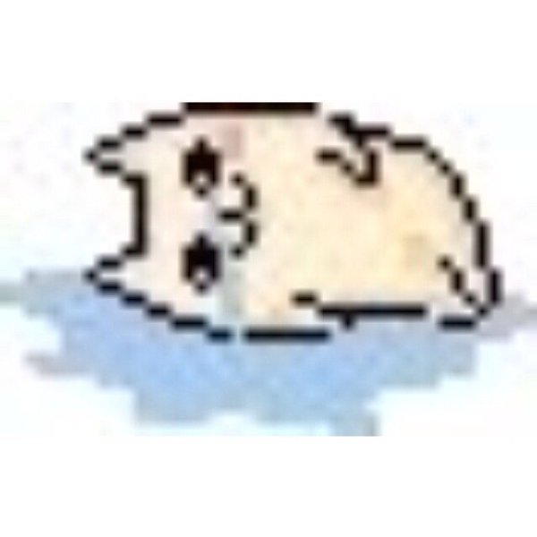 Плачущий пиксельный котик