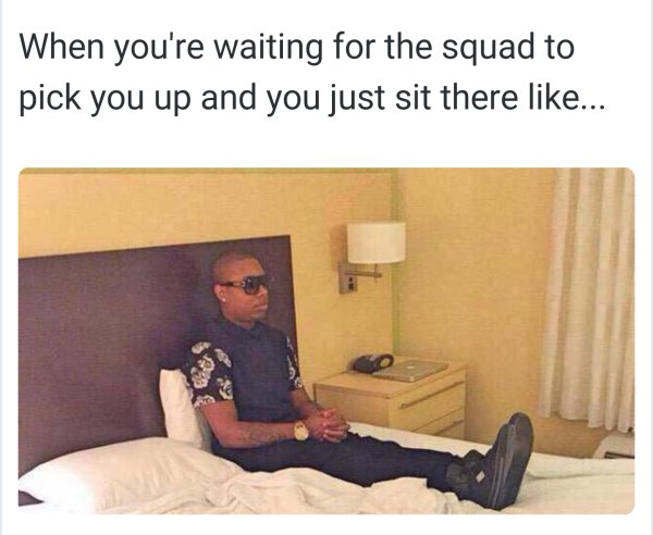 Мем когда собрался и ждешь