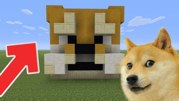 Голова собаки майнкрафт