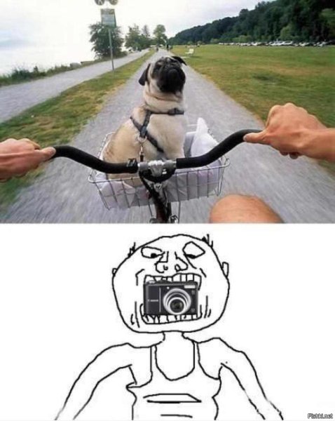 Фотоаппарат во рту Мем