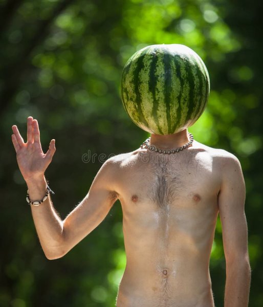 Арбуз на голове