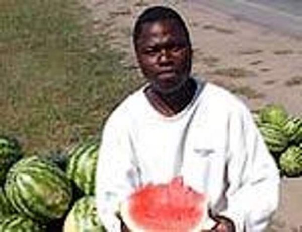 Нигер с арбузом