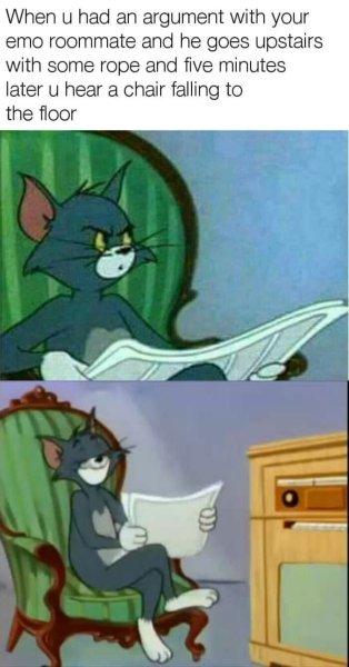 Том и Джерри том с газетой