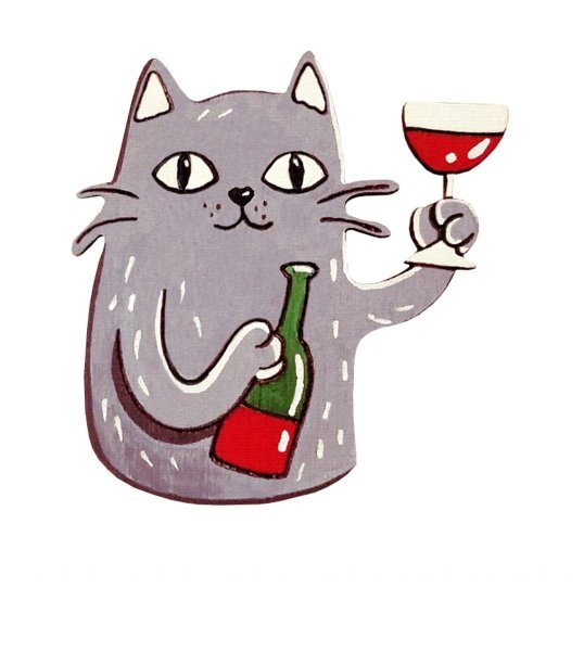 Кот с рюмкой