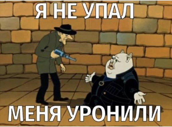 Я не упал меня уронили