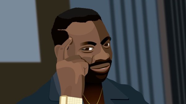 С умным негром