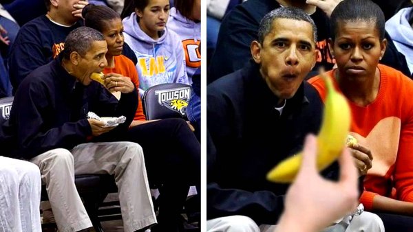 Барак Обама и банан