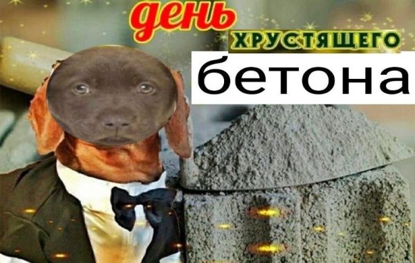 С днем жареного цемента
