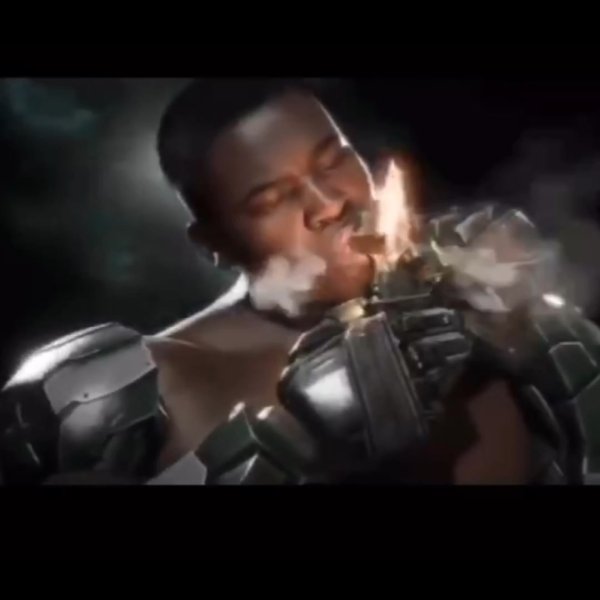 Негр курит сигару Мем из тик тока